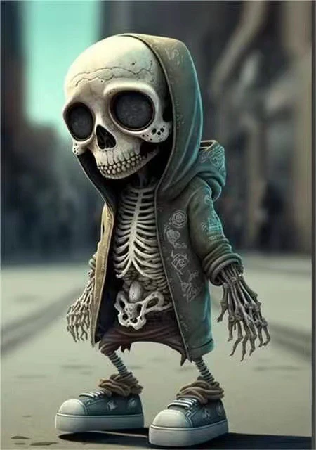 Trendy Zombie - Skeleton Figurines Halloween Decorative Ornament - Image 4