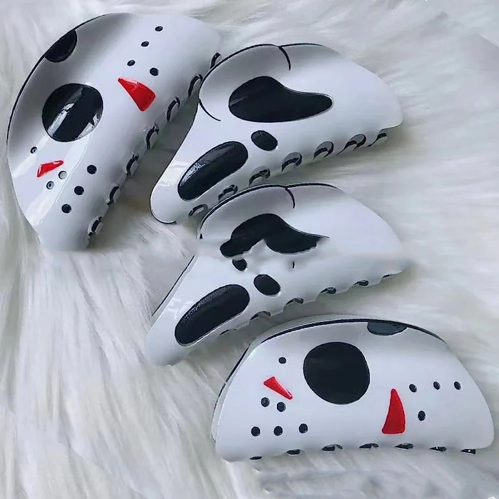 Halloween Decorative Grimace Barrettes White - Image 5