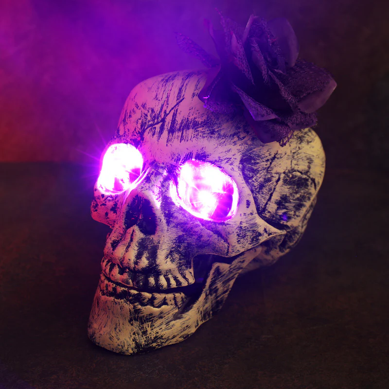 LED Light-emitting Skeleton Skull and Hand Halloween Garden Decoration - Image 10