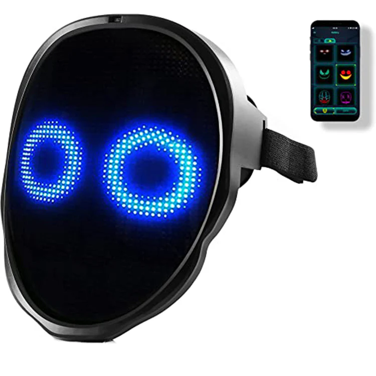 Halloween Face Masks Full Colour LED Luminous Mask Face Changing Mask Party Bar Props - Image 11