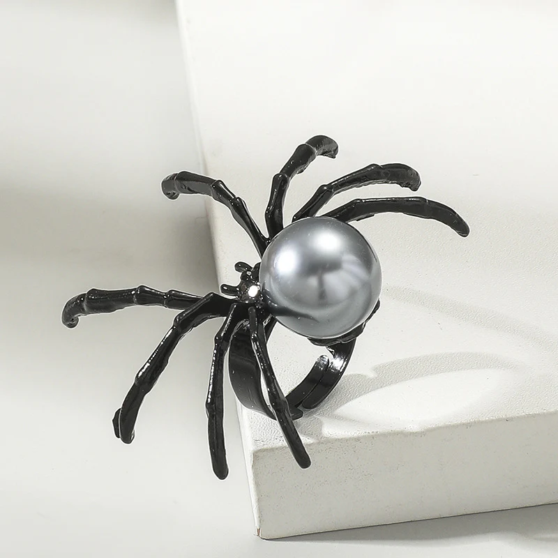 Halloween Fashion Simple Spider Shape Ring - Image 5