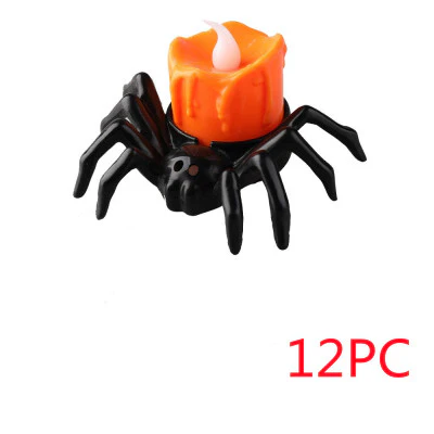 Halloween Festival Battery Operated Spider Candle Lamp Holder Ornament - Image 6