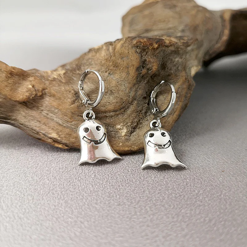 Halloween Funny Earrings Female Personality Ghost Pumpkin Bat Cartoon Jewelry - Image 4