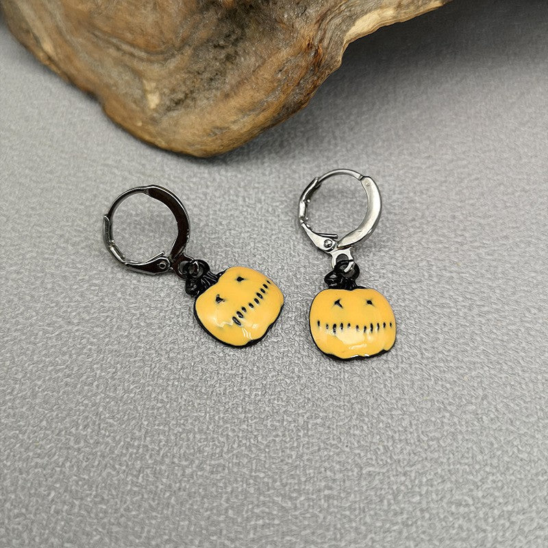 Halloween Funny Earrings Female Personality Ghost Pumpkin Bat Cartoon Jewelry - Image 6