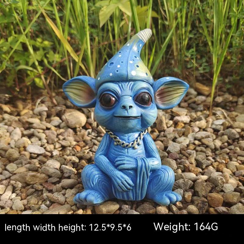 Halloween Garden Decoration Alien Statue Garden Garden Garden Decoration - Image 4