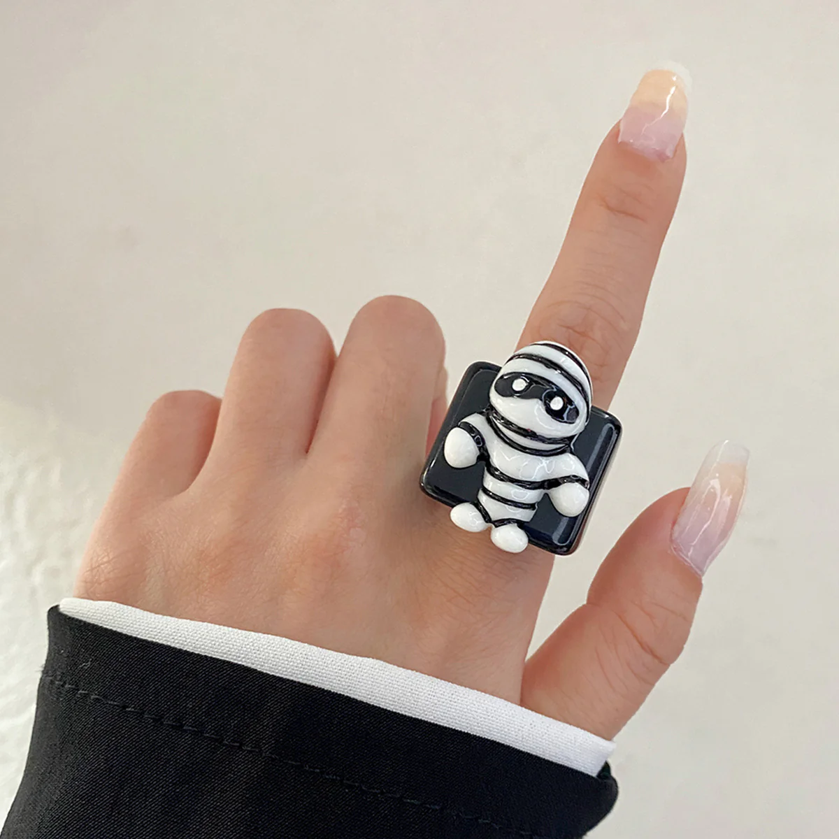Halloween Knuckle Ring Pumpkin Bat Ghost Festival - Image 6