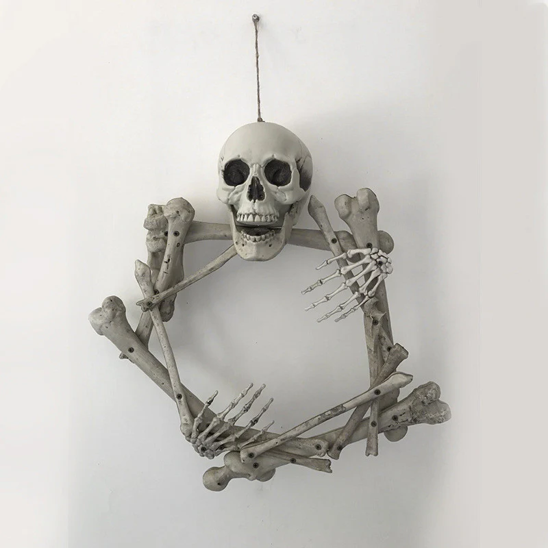 Halloween Props Plastic Skull Skeleton Garland - Image 5