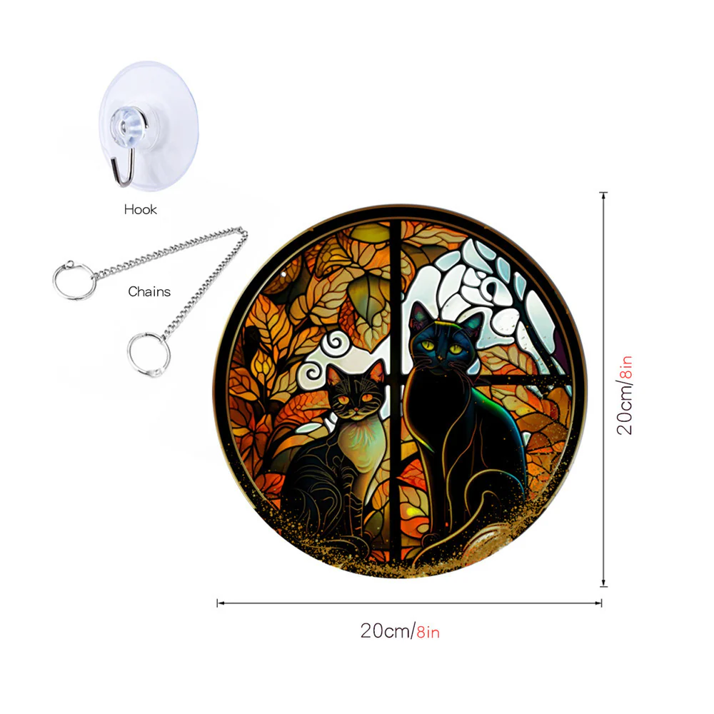 Halloween Pumpkin Bat Ghost Acrylic Hang Decorations - Image 13