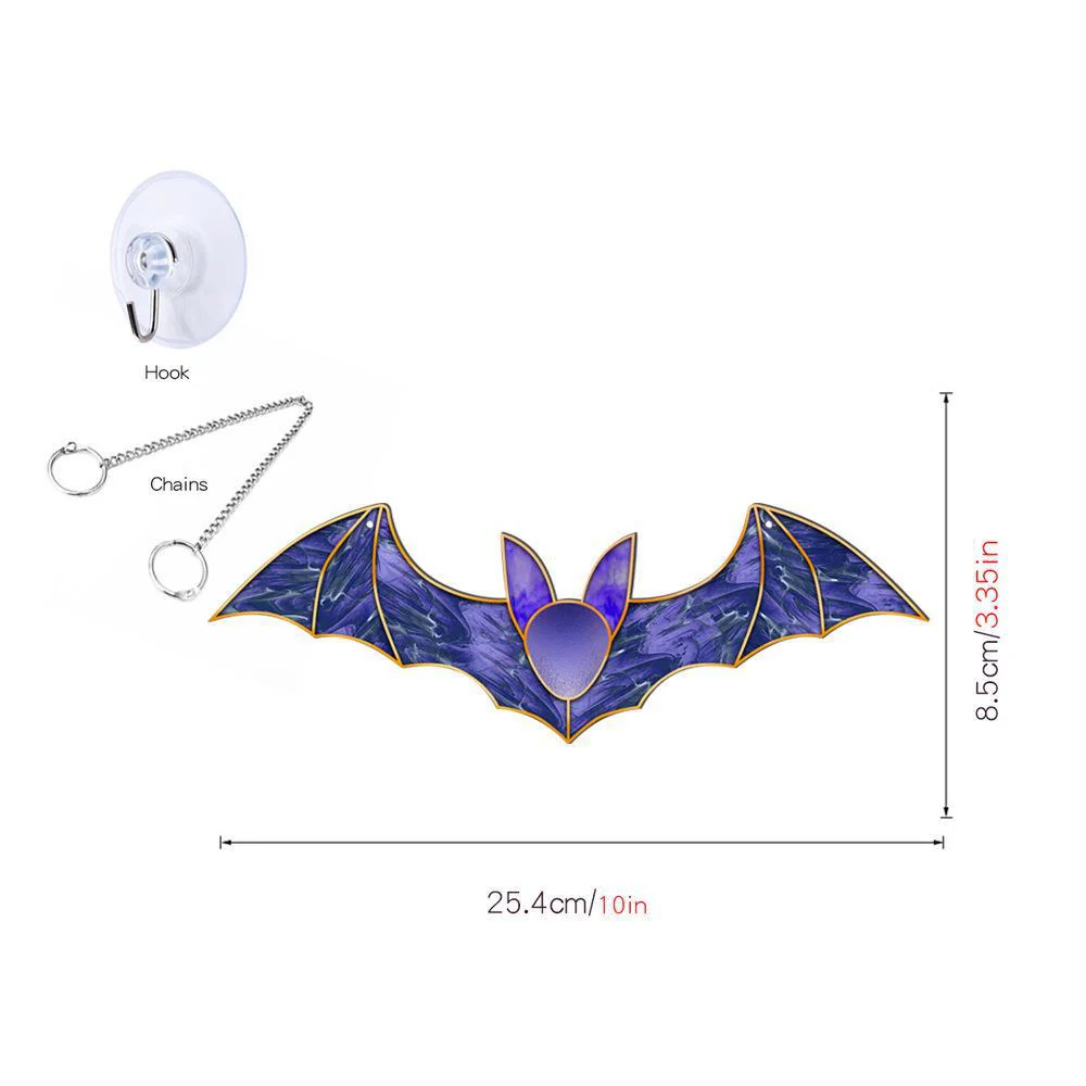 Halloween Pumpkin Bat Ghost Acrylic Hang Decorations - Image 17