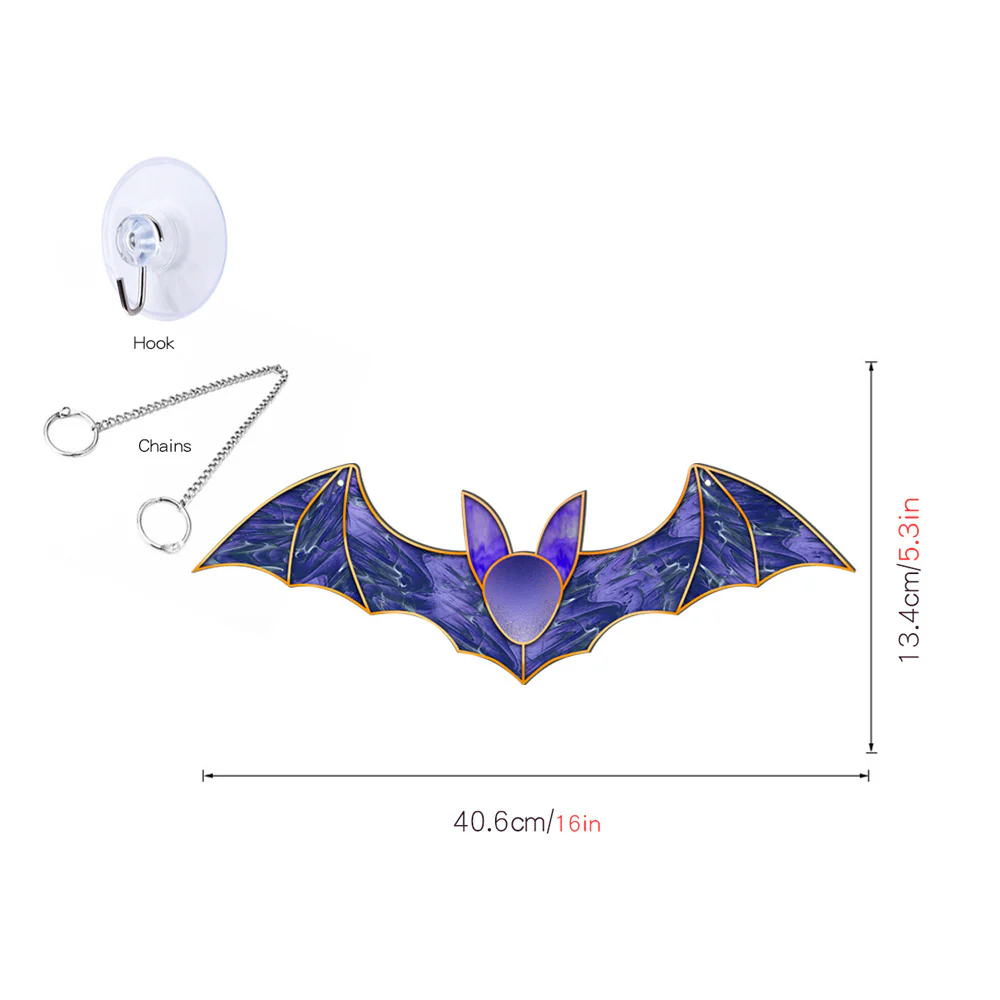 Halloween Pumpkin Bat Ghost Acrylic Hang Decorations - Image 9