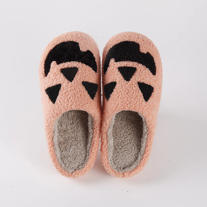 Halloween Pumpkin Cartoon Thermal Winter Cotton Slippers - Image 5