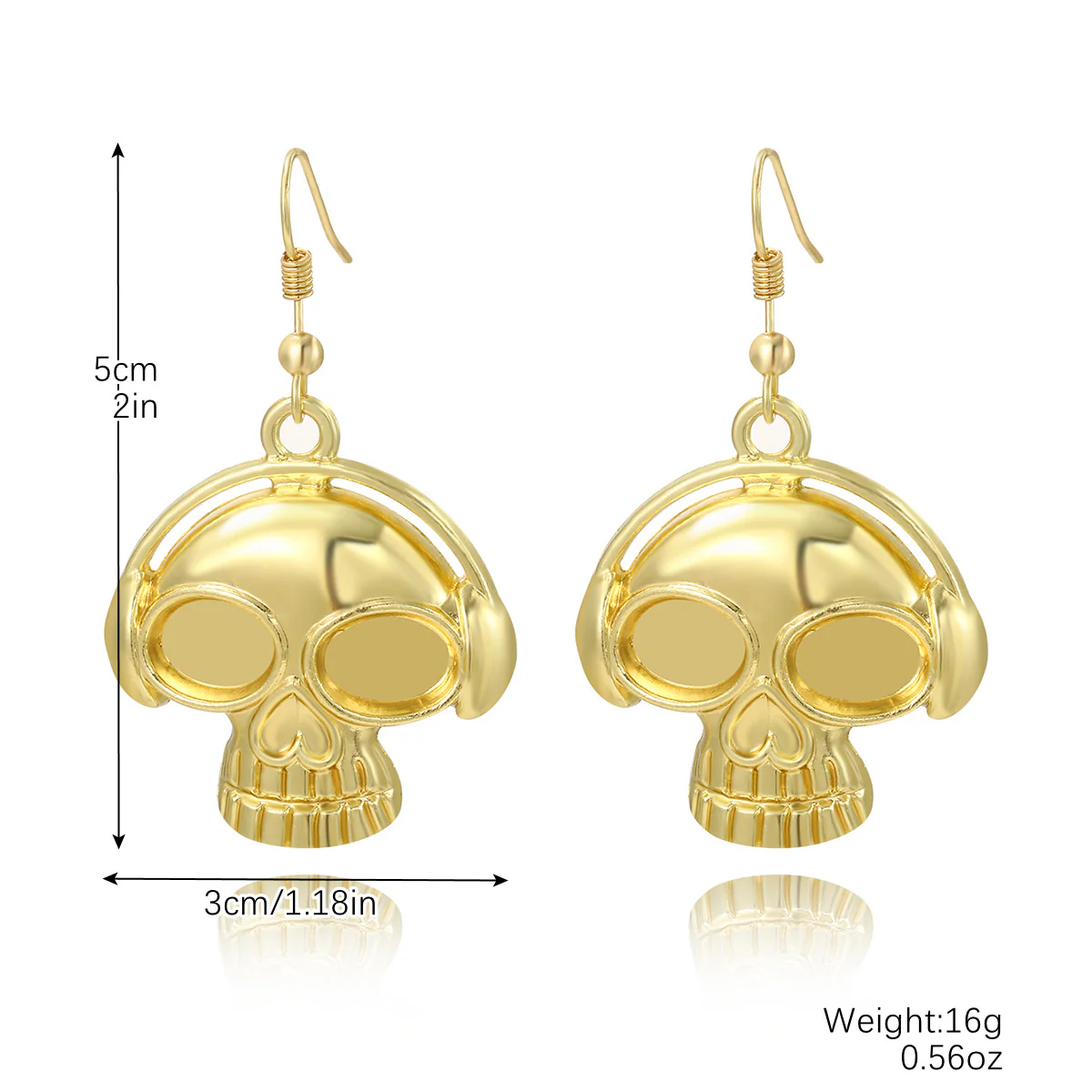 Halloween Pumpkin Skull Bat Earrings Set - Image 9