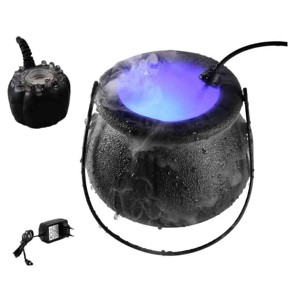 Halloween Pumpkin Smoke Witch Bucket Color Changing Lights - Image 4