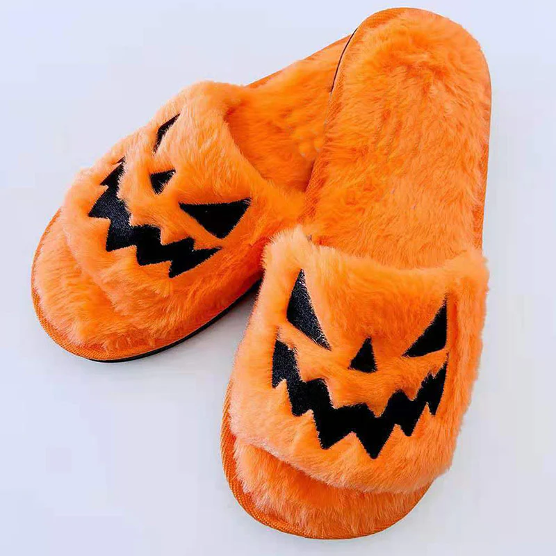 Halloween Shoes Winter Cute Warm Home Slippers Women - Image 5