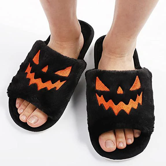 Halloween Shoes Winter Cute Warm Home Slippers Women - Image 6