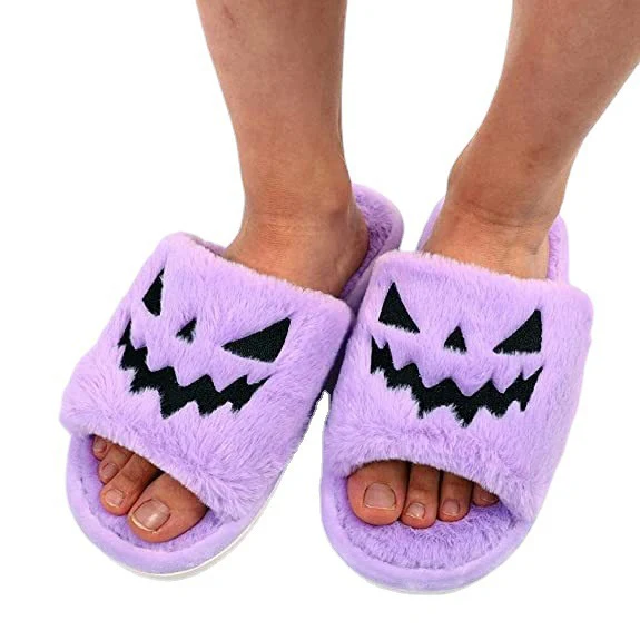 Halloween Shoes Winter Cute Warm Home Slippers Women - Image 7
