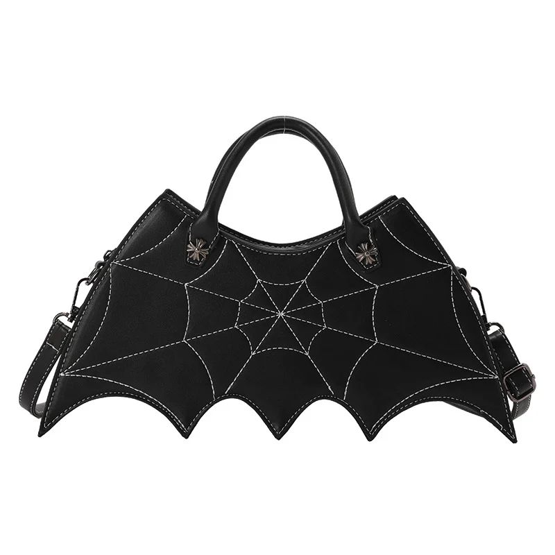 Halloween Spider Web Shape Shoulder Bags Personality Batgirl Tide Pu Handbags Fashoin Messenger Crossbody Bag - Image 11