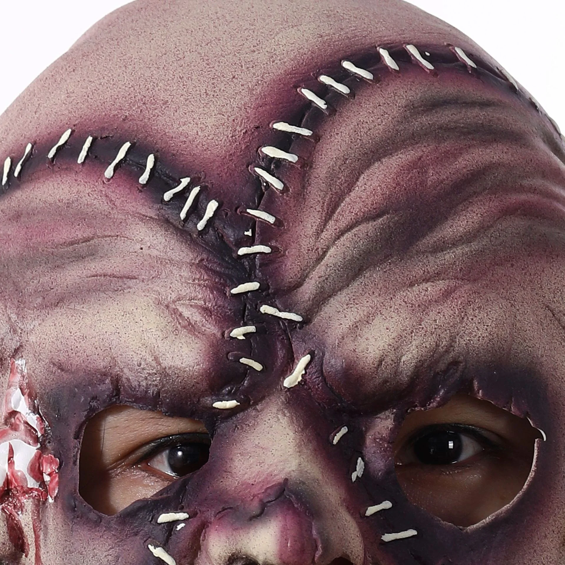 Halloween Three-sided Grimace Horror Mask Cosplay Mask Party Scary Mask Prop - Image 6