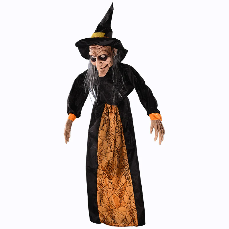 Halloween Voice-activated Horror Electric Witch Toy Ghost Festival Bar Outdoor Decorations Arrangement Props - Image 2