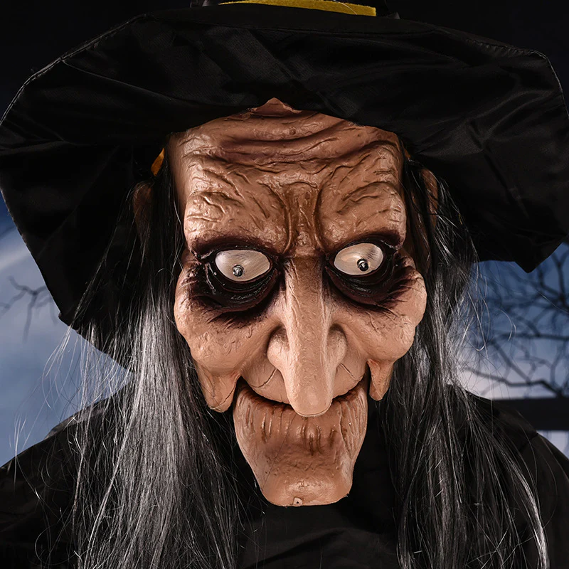 Halloween Voice-activated Horror Electric Witch Toy Ghost Festival Bar Outdoor Decorations Arrangement Props - Image 5