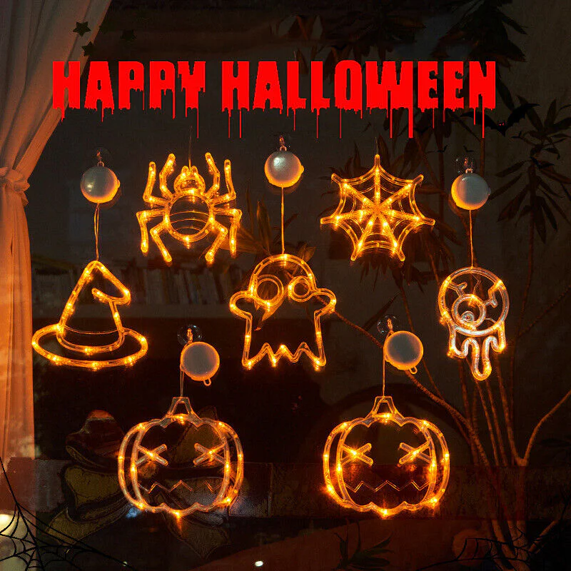 Halloween Party Window Hanging LED suction cup lamp Light - Image 2