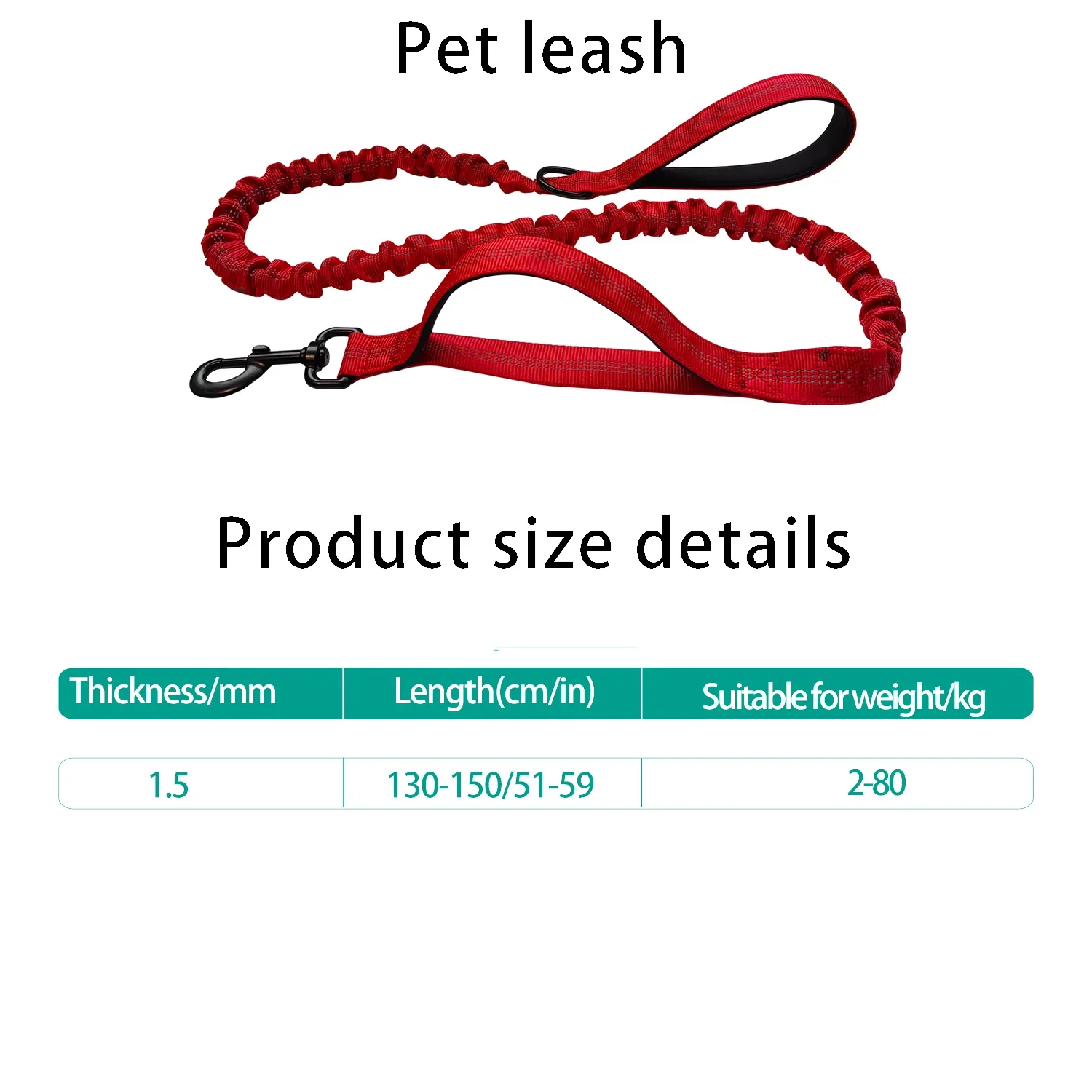 Heavy Duty Reflective Dog Leash - Image 6