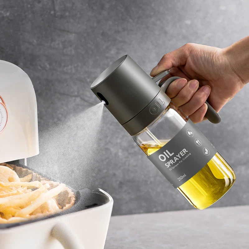 High Borosilicate Glass Olive Oil Spray Dispenser Bottle 250ml - Image 7