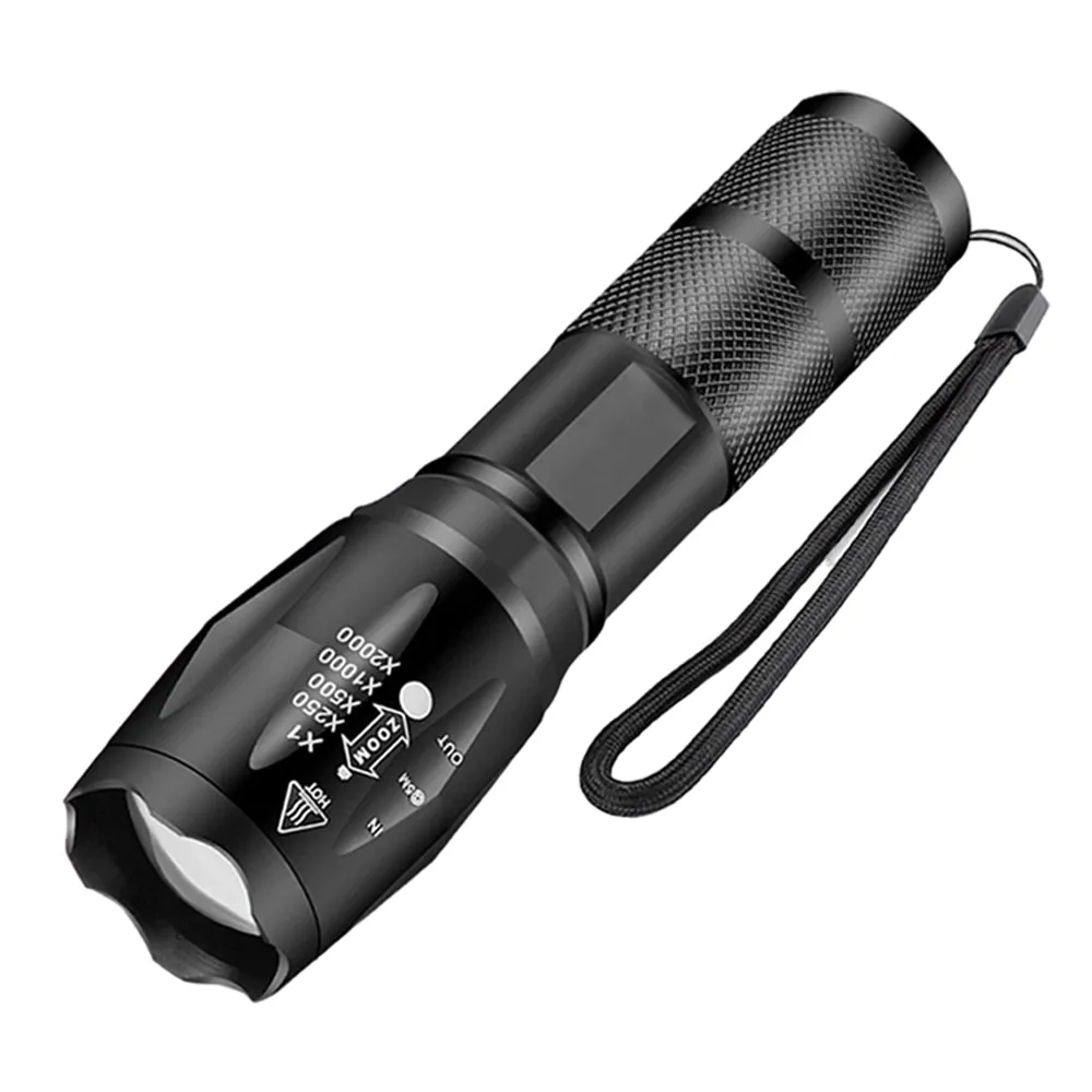 High-Power LED Flashlight with 5 Lighting Modes