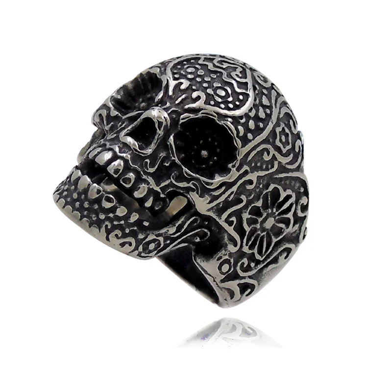 Hip Hop Skull Ring Trendy Men's Personality Ring Punk - Image 4