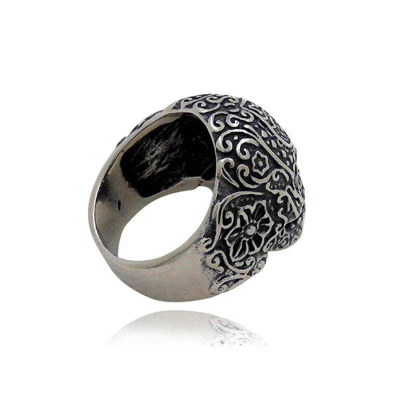 Hip Hop Skull Ring Trendy Men's Personality Ring Punk - Image 5