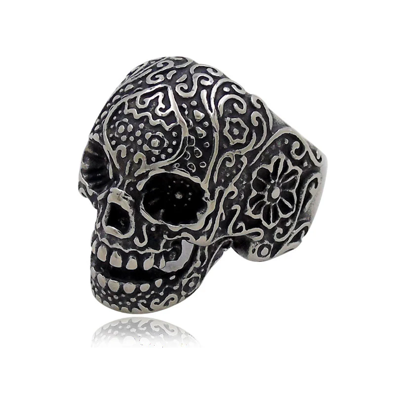 Hip Hop Skull Ring Trendy Men's Personality Ring Punk - Image 7