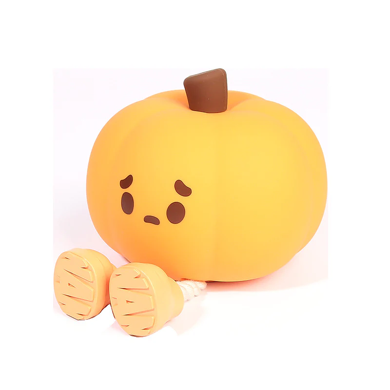 Home Decor Halloween Pumpkin Night Light Cute Soft Silicone Lamp Touch - Image 10