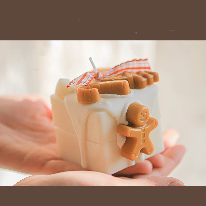 Homemade Gingerbread Man Christmas Scented Candle - Image 6