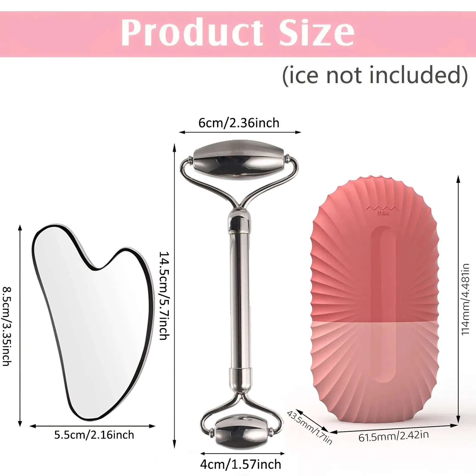 Ice Face Roller & Gua Sha Skincare Set - Image 2
