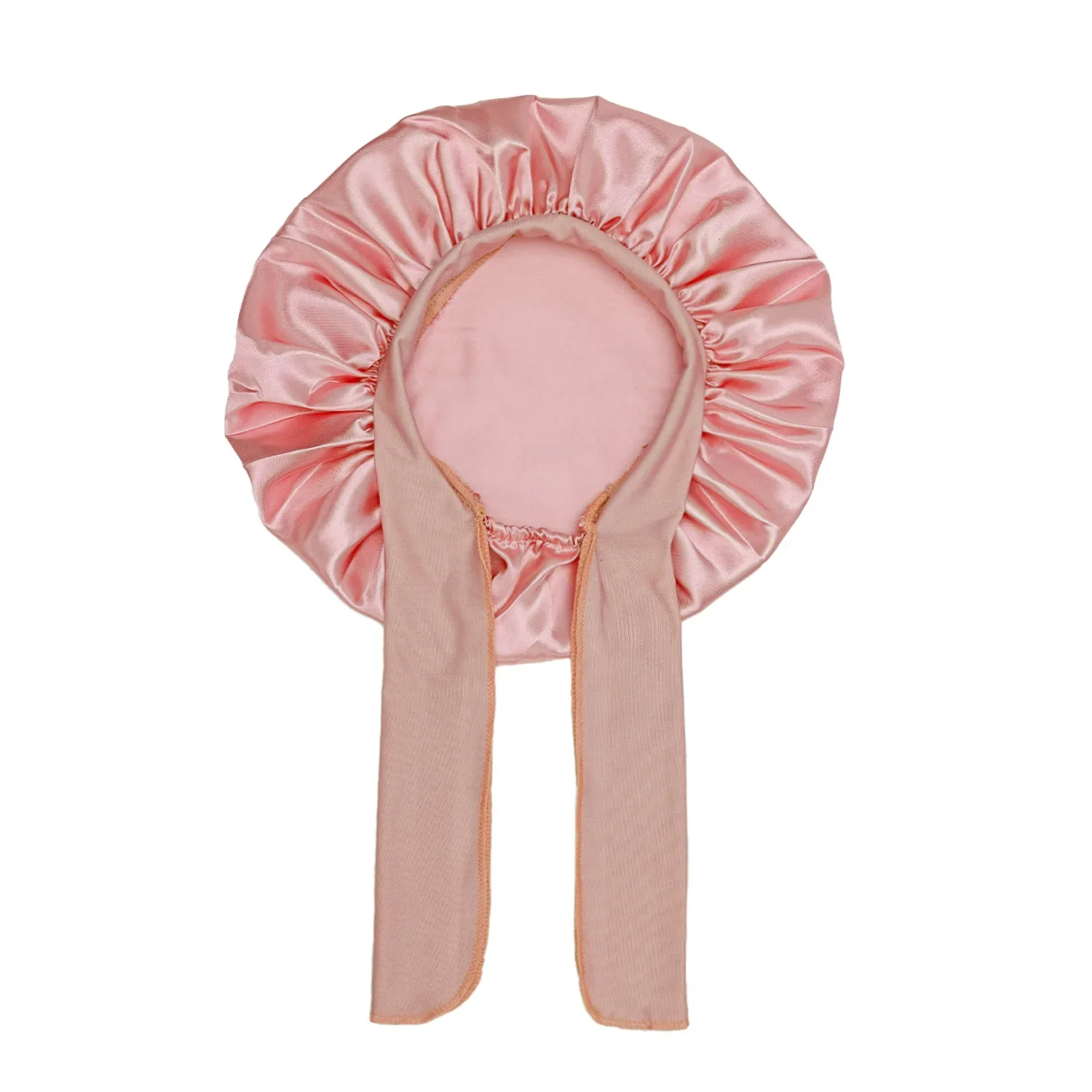 Kids Satin Bonnet With Ribbon - Image 10