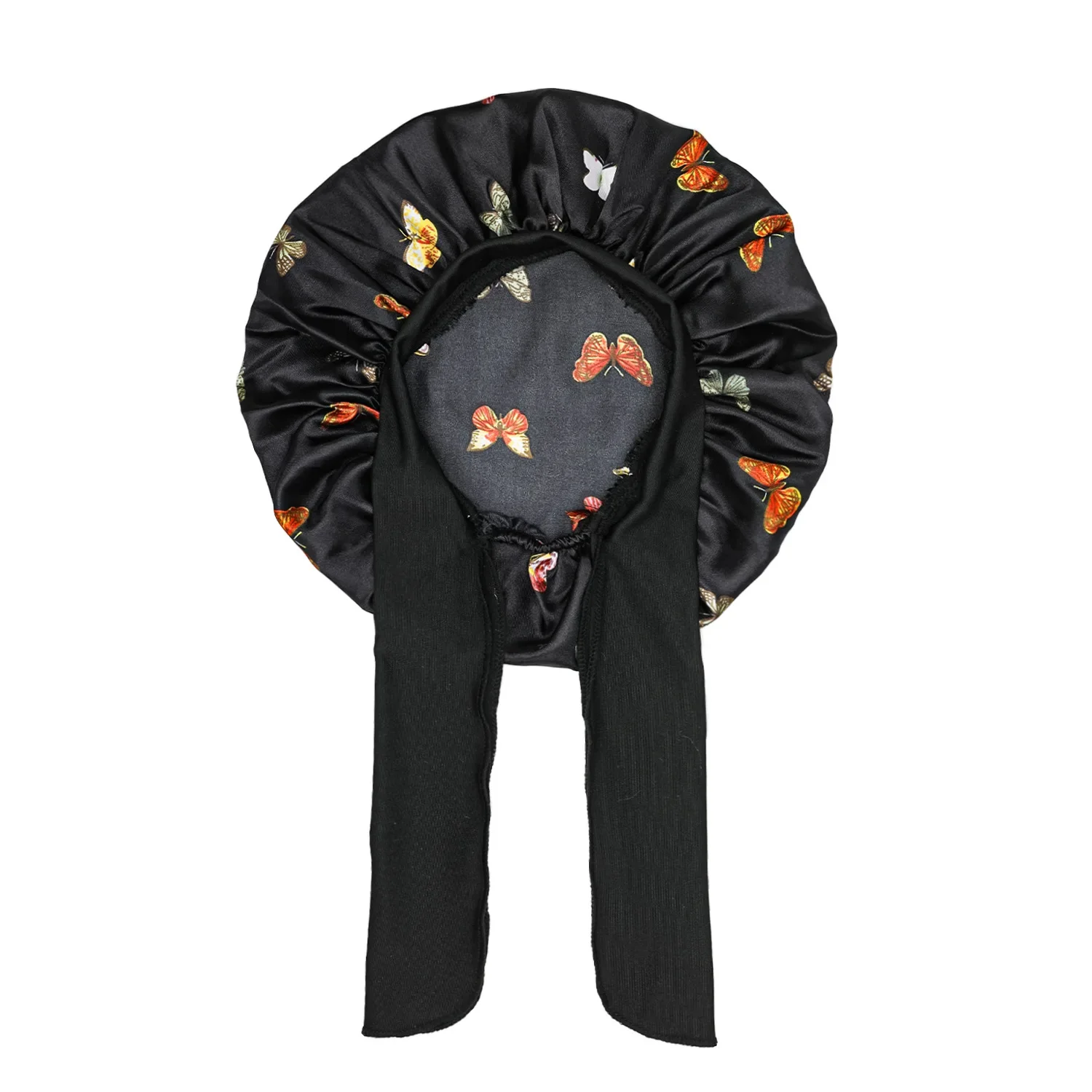 Kids Satin Bonnet With Ribbon - Image 4