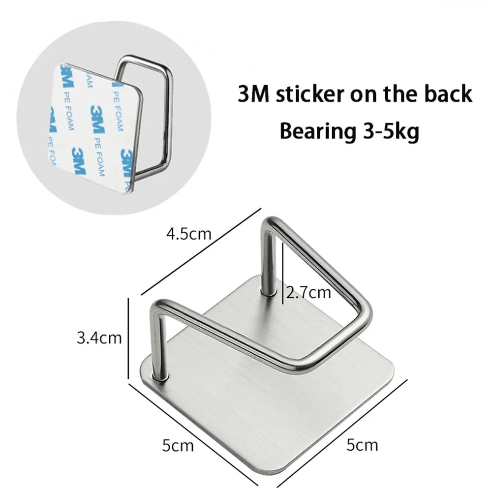 Stick-On Adhesive Stainless Steel Kitchen Sink Sponge Strainer - Image 3