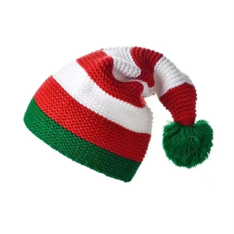 Knitted Wool Christmas Hat with Pom-Pom - Image 6