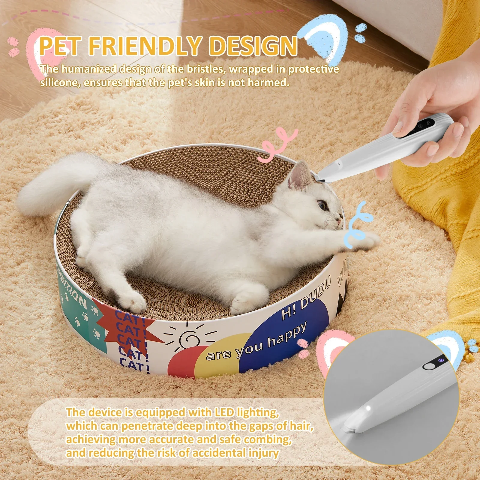 LED Dog Paw Trimmer – Low Noise Cordless Pet Grooming Clipper (Waterproof, High-Speed) - Image 3