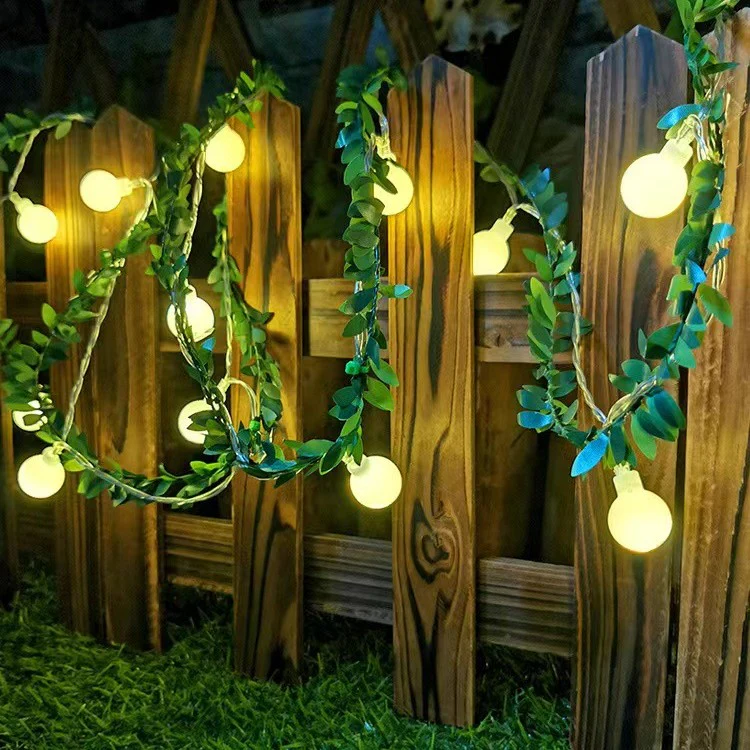 LED Light String Simulation Green Leaf Vine - Image 7