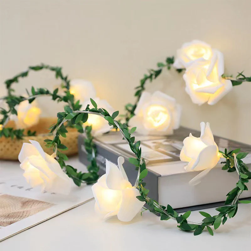 LED Light String Simulation Green Leaf Vine - Image 9
