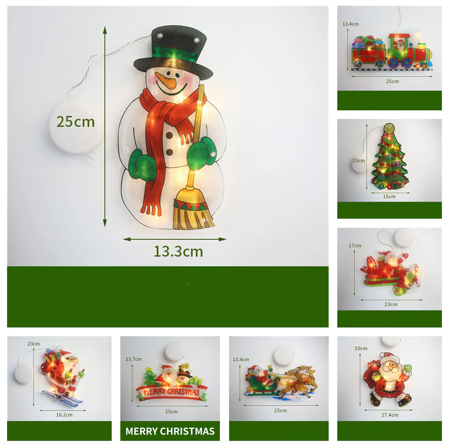 LED Suction Cup Window Hanging Lights Christmas Decoration - Image 10
