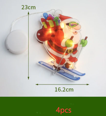 LED Suction Cup Window Hanging Lights Christmas Decoration - Image 21