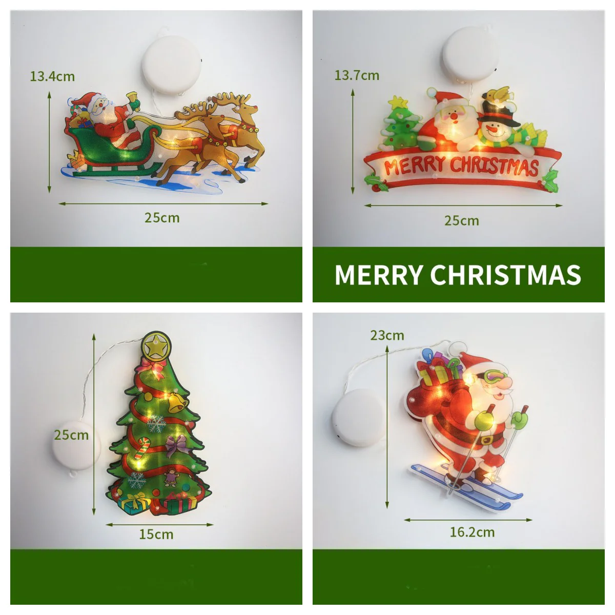 LED Suction Cup Window Hanging Lights Christmas Decoration - Image 26
