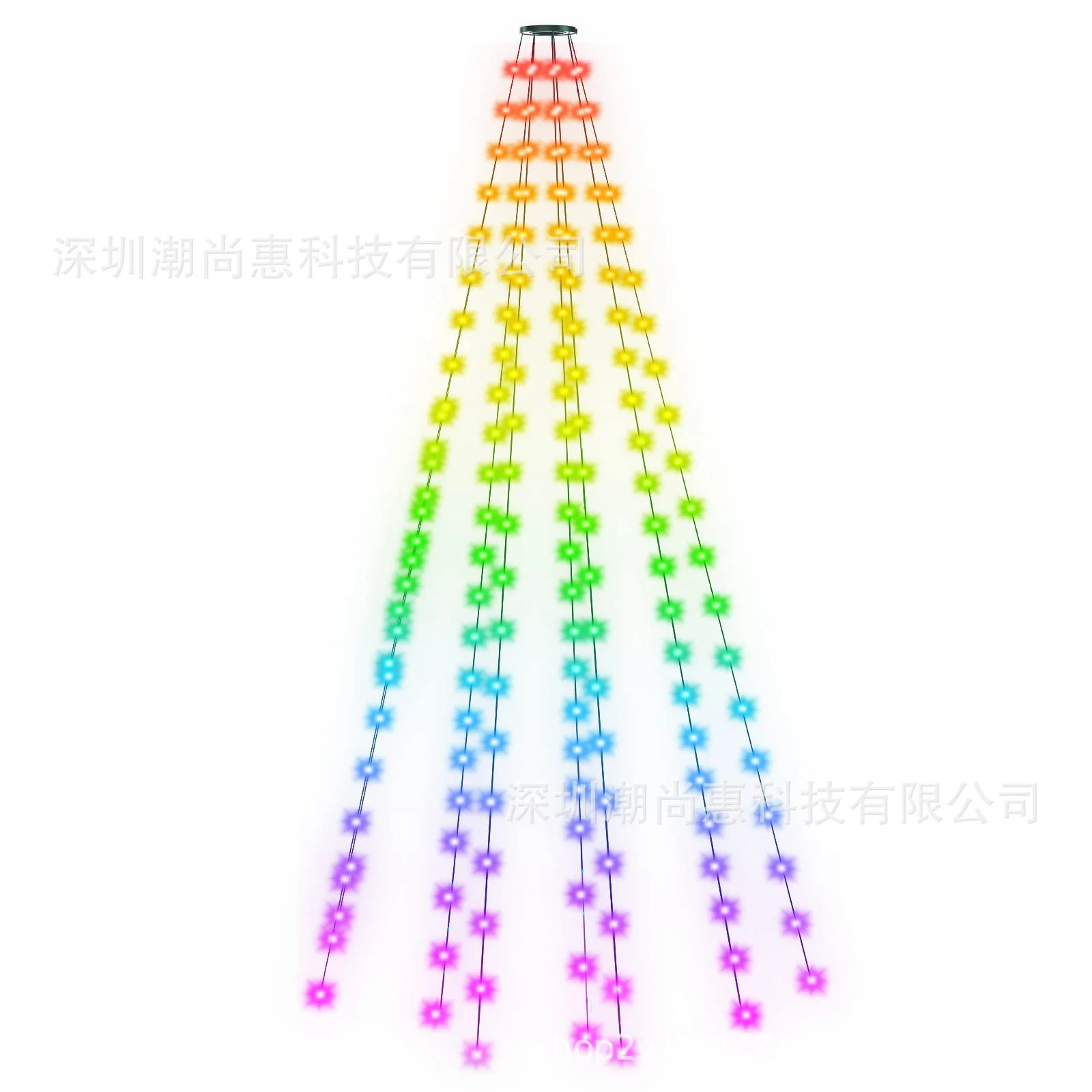 Magic Colour Christmas Tree APP Point Control Magic Colour Rubber-covered Wire Lights - Image 2
