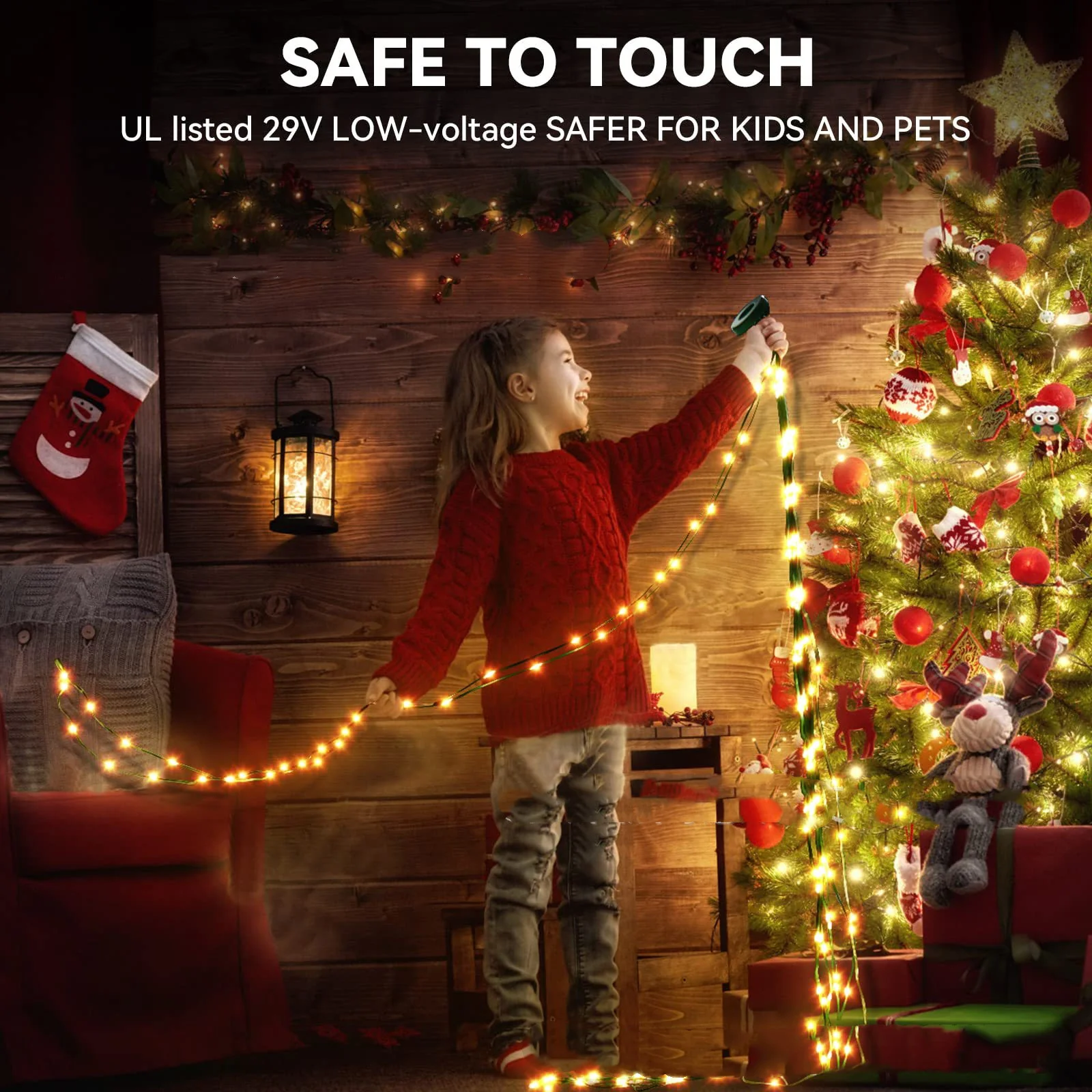 Magic Colour Christmas Tree APP Point Control Magic Colour Rubber-covered Wire Lights - Image 6