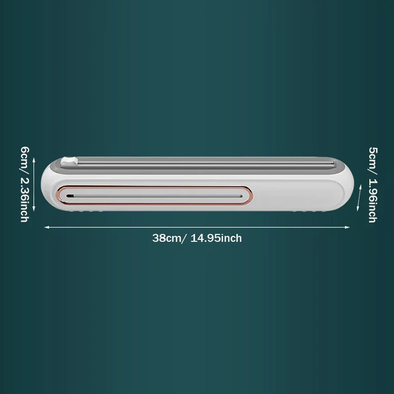 Magnetic Refillable Plastic Wrap Dispenser with Cutter - Image 6