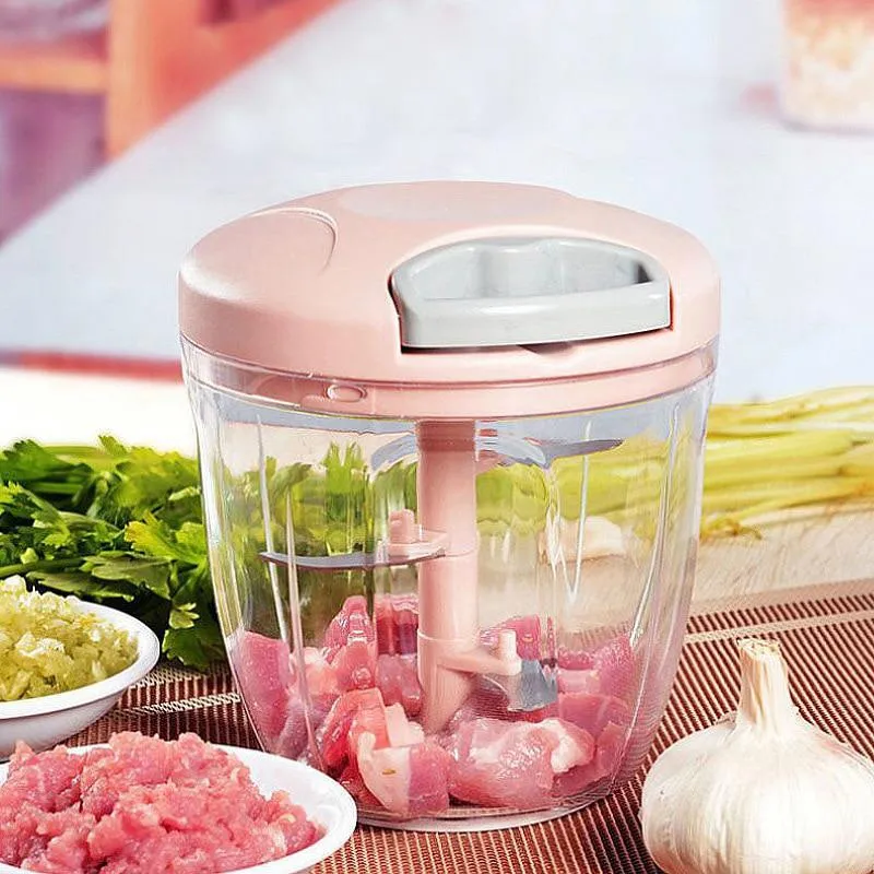 Manual Meat Mincer Garlic Chopper 500/900ML - Image 6
