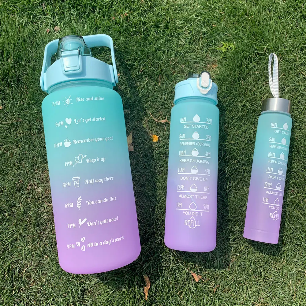 Motivational Sports Water Bottle with Time Marker - Image 26