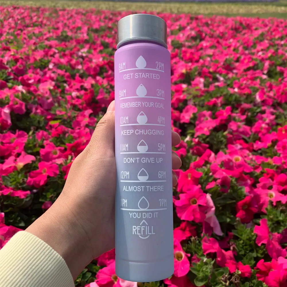 Motivational Sports Water Bottle with Time Marker - Image 6